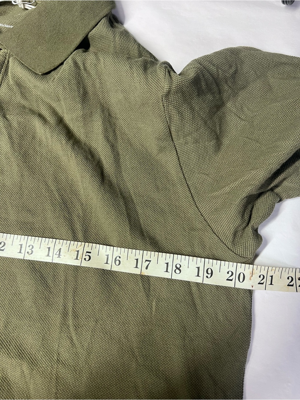 Everlane The Pique Polo Kalamata Green Cotton Short Sleeve Shirt Men M NWT - Picture 10 of 12
